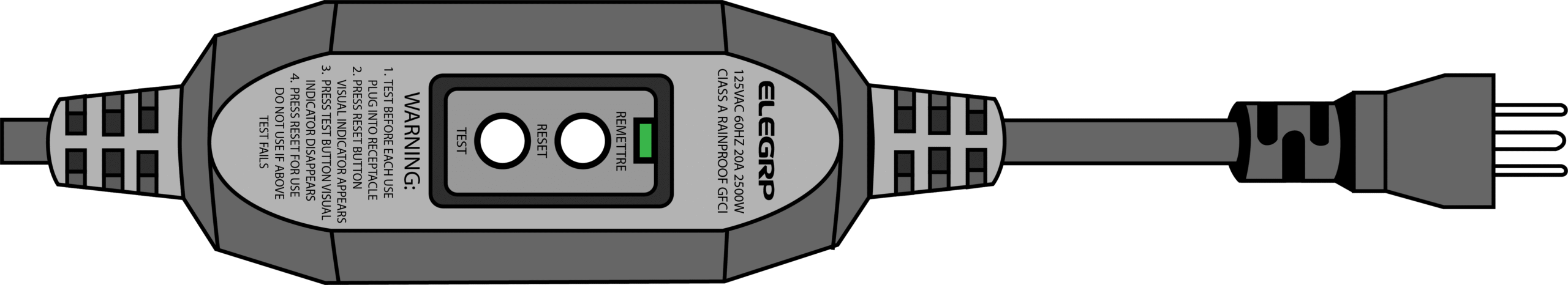 GFCI power cable