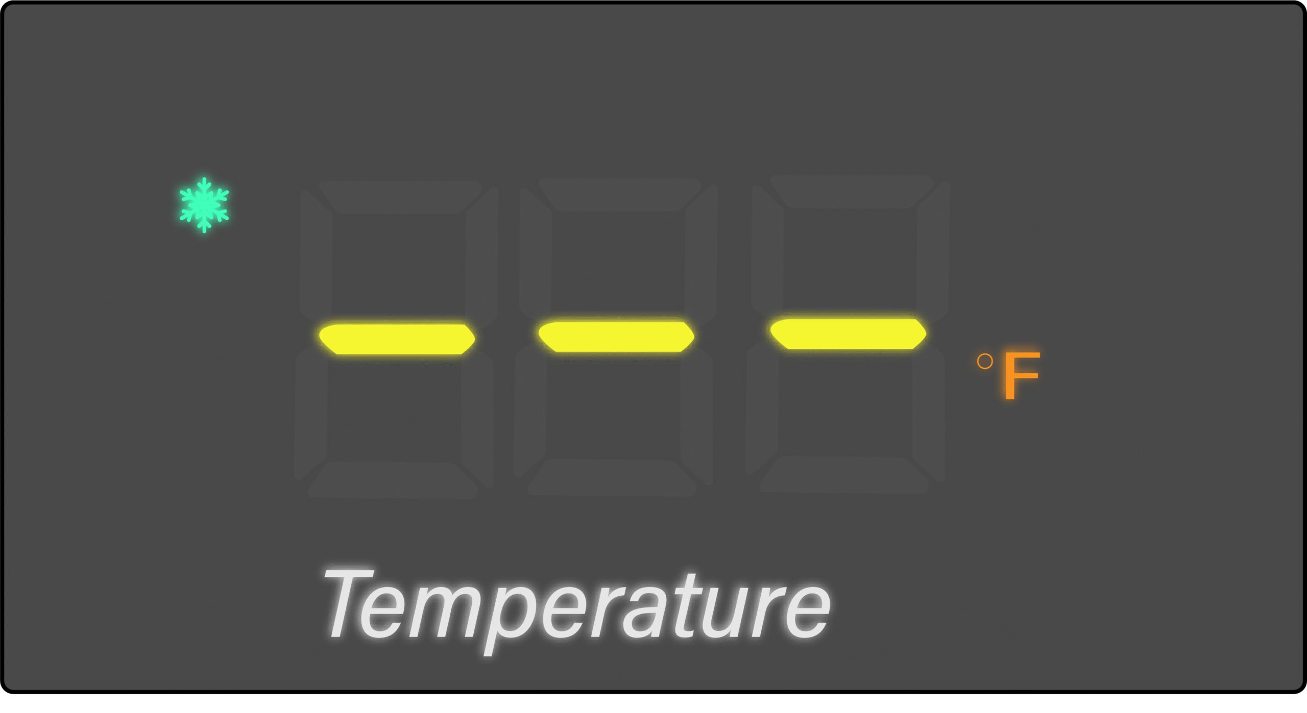 Temperature controller blank screen